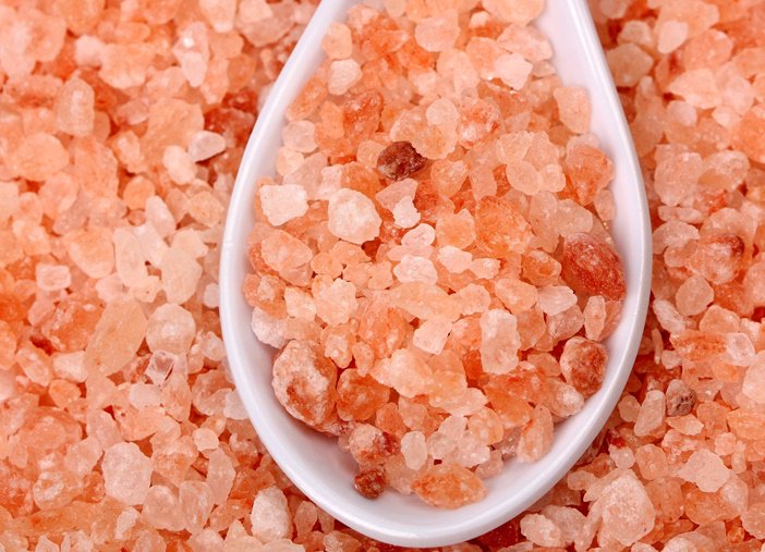 Pink store rock salt